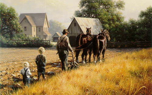 It was a time of innocence, when walking in freshly turned soil was a treat and finding an earthworm was still interesting. It was a time when play gave way to hard work at an early age. It was a time to enjoy. Relive the past and remember the days when things were simpler. Enjoy the moment when a father knew what he was to do, and the children were delighted to follow In His Steps.