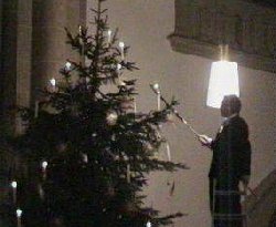 The Lighting of the Candles at Christmas Eve Service in Herford